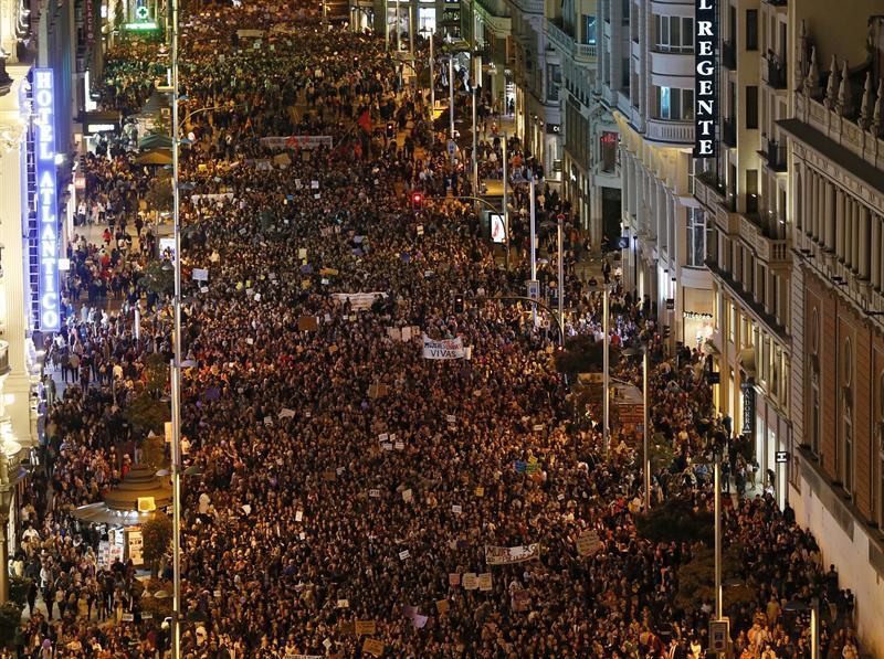 Manifestacion-8-Marzo-Gran-Via.Madrid